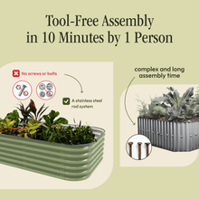 Load image into Gallery viewer, Premium Metal Raised Garden Bed Kit