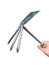 Load image into Gallery viewer, Stainless Steel Garden Cultivator Hoe
