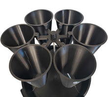 Load image into Gallery viewer, Quail Restraining 6 Cone Rotary Processing Station, Kill Cone Rotating Tower Stand