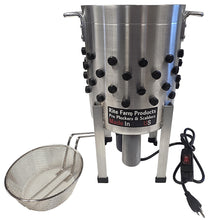 Load image into Gallery viewer, COMBO Quail Plucker &amp; 4 Gallon 120 Volt, 1,000-Watt Quail Scalder