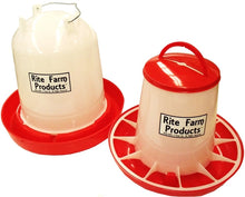 Load image into Gallery viewer, Poultry Feeders &amp; Waterers 4 Sizes Available