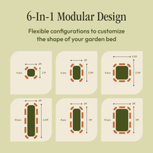 Load image into Gallery viewer, Premium Metal Raised Garden Bed Kit