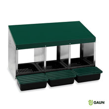Load image into Gallery viewer, Multi-Compartment Poultry Laying Nesting Boxes with Easy-Clean Plastic Floors
