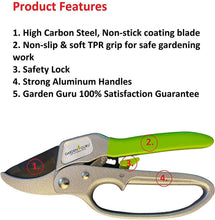 Load image into Gallery viewer, Professional Ratchet Garden Pruning Shears