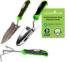 Load image into Gallery viewer, Stainless Steel 3pc Gardening Tool Set