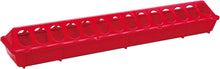 Load image into Gallery viewer, Chick Feeder, 20" Red Plastic - 2-Pack