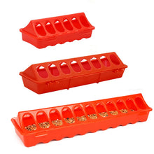 Load image into Gallery viewer, Chick Feeder, 20" Red Plastic - 2-Pack