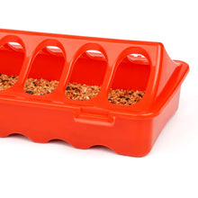 Load image into Gallery viewer, Chick Feeder, 20" Red Plastic - 2-Pack