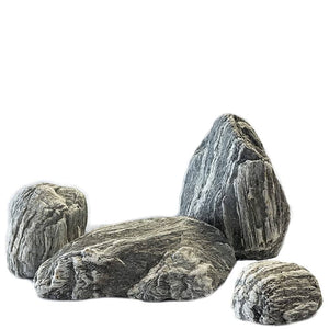 Aqua Natural, Silver Alpine Rock Mountain Stone