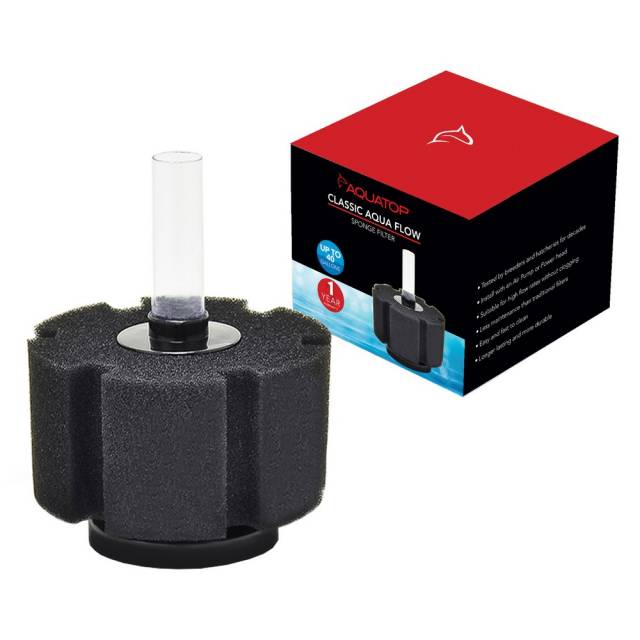 AQUATOP Internal Sponge Filter for Aquariums Up to 40 Gallons