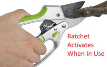 Load image into Gallery viewer, 2-in-1 Garden Ratchet Pruning Shears Clippers