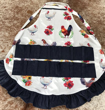 Load image into Gallery viewer, Egg Apron Full Length Chicken Print