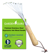 Load image into Gallery viewer, Stainless Steel Garden Hand Rake