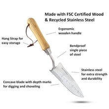 Load image into Gallery viewer, Stainless Steel Transplanter Trowel