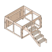 Load image into Gallery viewer, Coop Stand and Stairs (Coop and Coop Runs Sold Separately)