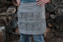 Load image into Gallery viewer, Grey Denim Egg gathering waist Apron!