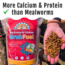 Load image into Gallery viewer, GrubFuel - Black Soldier Fly Larvae for chickens