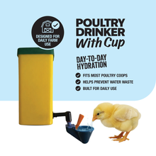 Load image into Gallery viewer, 1L Poultry Drinker w/ Auto-Fill Cup