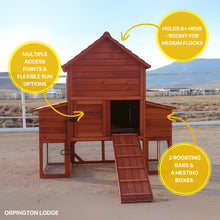 Load image into Gallery viewer, Chicken Coop for 6 Chickens – Orpington Lodge