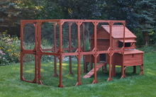 Load image into Gallery viewer, Chicken Coop for 10 Chickens – Rhode Island Homestead Coop with Run Extension Options