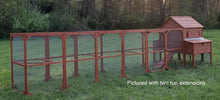 Load image into Gallery viewer, Chicken Coop for 10 Chickens – Rhode Island Homestead Coop with Run Extension Options