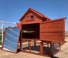 Load image into Gallery viewer, Chicken Coop for 10 Chickens – Rhode Island Homestead Coop with Run Extension Options