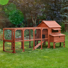 Load image into Gallery viewer, Chicken Coop for 10 Chickens – Rhode Island Homestead Coop with Run Extension Options