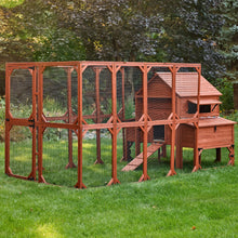 Load image into Gallery viewer, Chicken Coop for 10 Chickens – Rhode Island Homestead Coop with Run Extension Options