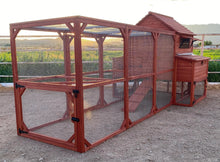 Load image into Gallery viewer, Chicken Coop for 10 Chickens – Rhode Island Homestead Coop with Run Extension Options