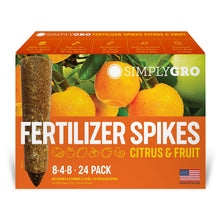 Load image into Gallery viewer, Fertilizer Spikes for Citrus &amp; Fruit Trees &amp; Shrubs