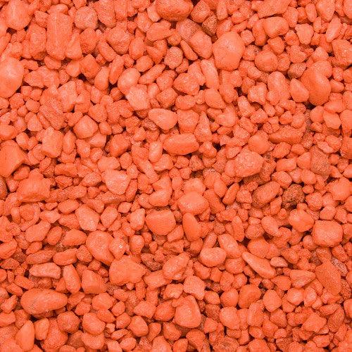 Permaglo Orange Aquarium Gravel for Freshwater Aquariums