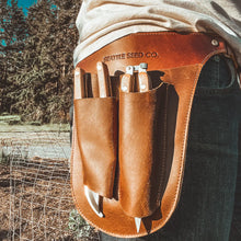 Load image into Gallery viewer, Gardener's Tool Belt Genuine Leather