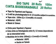 Load image into Gallery viewer, BIODEGRADABLE Tie tape
