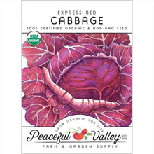 Load image into Gallery viewer, Cabbage, Express Red - Organic
