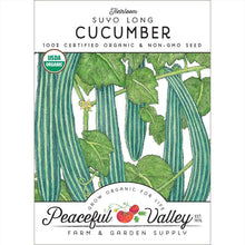 Load image into Gallery viewer, Cucumber, Suyo Long - Organic
