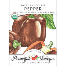 Load image into Gallery viewer, Pepper, Chocolate Sweet - Organic