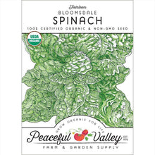 Load image into Gallery viewer, Spinach, Bloomsdale - Organic
