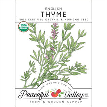 Load image into Gallery viewer, Thyme, English - Organic