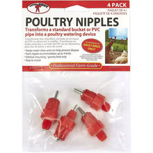 Load image into Gallery viewer, Poultry Nipples, 4 pk