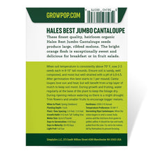 Load image into Gallery viewer, Cantaloupe, Hales Best Jumbo - Organic