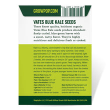 Load image into Gallery viewer, Kale, Vates Blue Scotch Curled - Organic