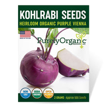 Load image into Gallery viewer, Kohlrabi, Purple Vienna - Organic