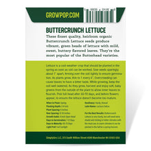 Load image into Gallery viewer, Lettuce, Buttercrunch - Organic