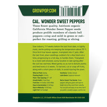 Load image into Gallery viewer, Pepper, Cal Wonder Sweet - Organic