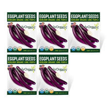 Load image into Gallery viewer, Eggplant, Long Purple Seeds - Organic