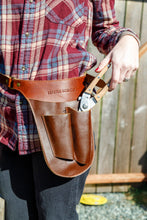 Load image into Gallery viewer, Gardener's Tool Belt Genuine Leather