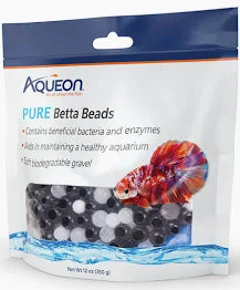 Aqueon PURE Betta Beads, Black & White