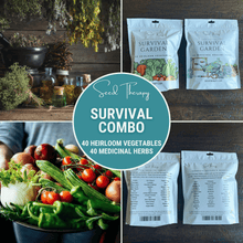 Load image into Gallery viewer, Survival Garden Combo – 40 Vegetable &amp; 40 Medicinal Herb Varieties